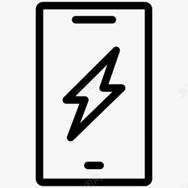 手机充电电池充电智能手机图标图标