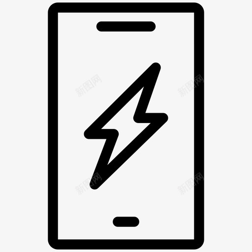 手机充电电池充电智能手机图标svg_新图网 https://ixintu.com 充电 手机 智能 电池 能源