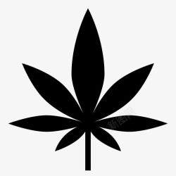 紫菜叶紫菜大麻叶图标高清图片