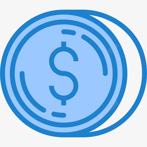 硬币购物和电子商务8蓝色图标svg_新图网 https://ixintu.com 电子商务 硬币 蓝色 购物