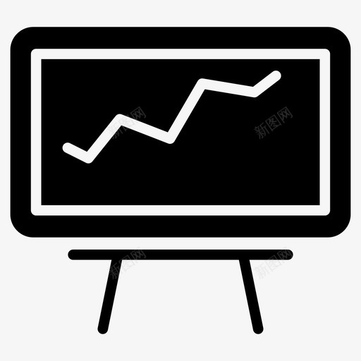 演示文稿板图表图标svg_新图网 https://ixintu.com 业务字形64像素 图表 板 演示文稿 统计