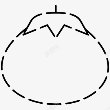西红柿水果食物都是虚线图标图标