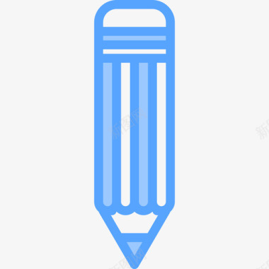 铅笔教育180蓝色图标图标
