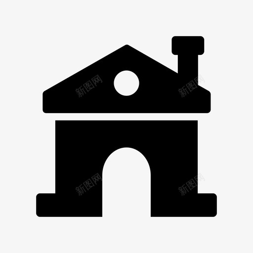 房子公寓建筑图标svg_新图网 https://ixintu.com 公寓 发展线字形图标 家 居住 建筑 房子