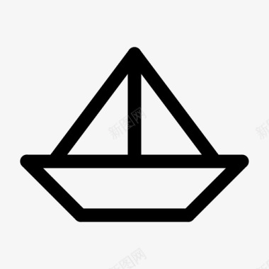 帆船航海海上图标图标