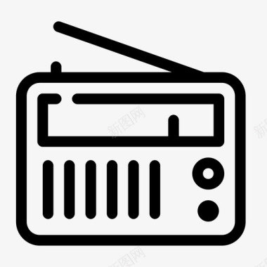 收音机电子音乐图标图标
