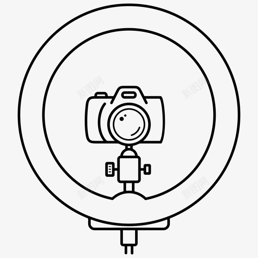 led摄影吊灯相机吊灯图标svg_新图网 https://ixintu.com led 吊灯 摄影 相机