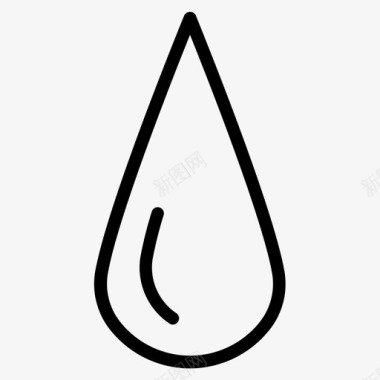 清洁水滴水图标图标