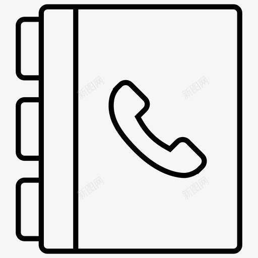 电话簿通讯录电话号码图标svg_新图网 https://ixintu.com 夏普 电话号码 电话簿 通讯录