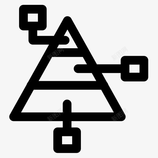 金字塔图营销67线性图标svg_新图网 https://ixintu.com 线性 营销67 金字塔图