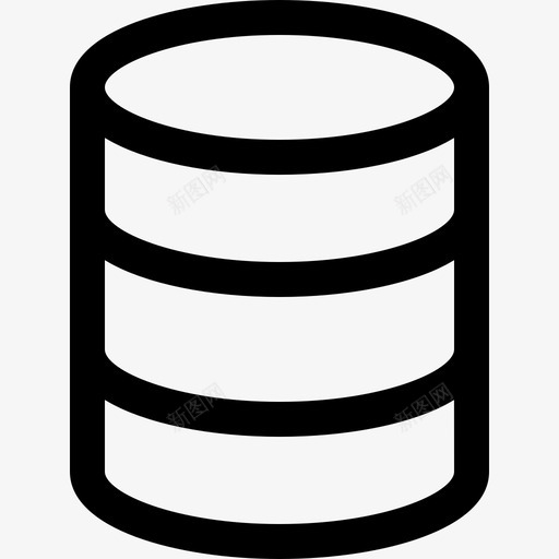 数据库服务器存储器图标svg_新图网 https://ixintu.com 存储器 数据库 服务器 硬盘 网站