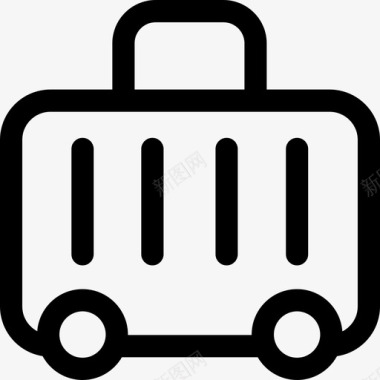 行李奢侈品商店13直线型图标图标