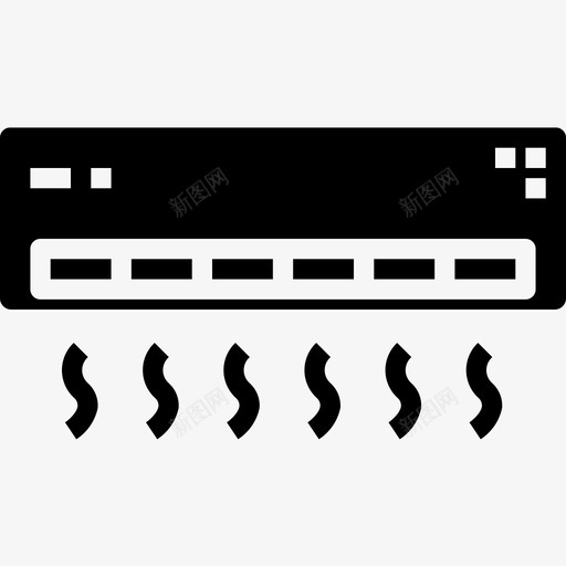 空调家用设备7加注图标svg_新图网 https://ixintu.com 加注 家用 空调 设备