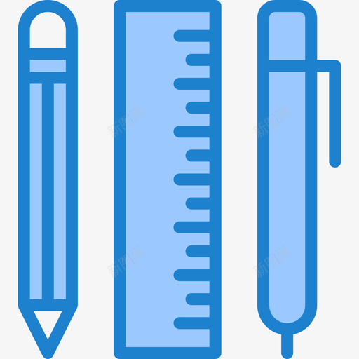 文具商务和办公22蓝色图标svg_新图网 https://ixintu.com 商务和办公22 文具 蓝色