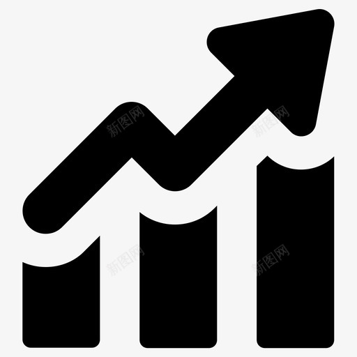 趋势收益增长图标svg_新图网 https://ixintu.com 分析 分析图 利润 图表 增长 报告 收益 数据 统计 趋势