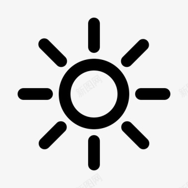 太阳夏天晴天图标图标