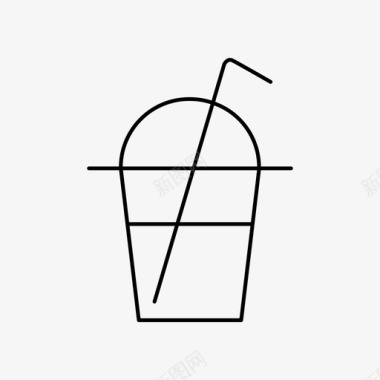 冰沙杯鸡尾酒饮料图标图标
