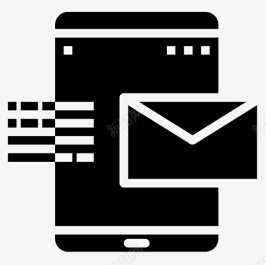 电子邮件平板电脑应用程序4填充图标图标