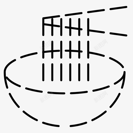 面条食物餐食图标svg_新图网 https://ixintu.com 意大利 面条 食物 餐食