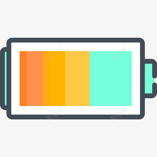 电池ui29线性颜色图标svg_新图网 https://ixintu.com ui 电池 线性 颜色