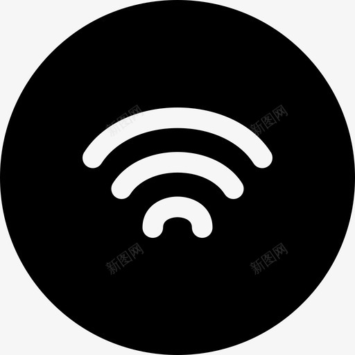 Wifi社交媒体105已填充图标svg_新图网 https://ixintu.com Wifi 已填充 社交媒体105