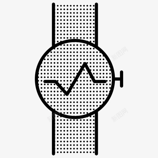 可穿戴手表心脏跳动图标svg_新图网 https://ixintu.com 可穿戴 心脏跳动 手表 手表点缀 智能手表