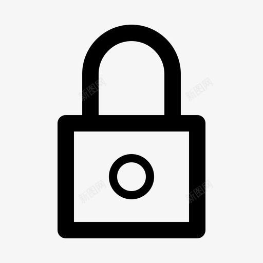 锁隐私安全图标svg_新图网 https://ixintu.com 保安 商务和办公室 安全 秘密 锁 隐私