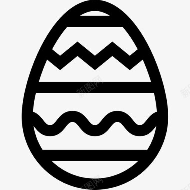 复活节彩蛋52春季直纹图标图标
