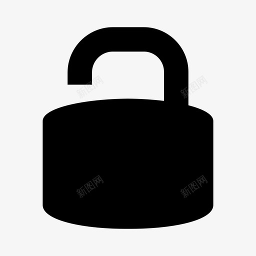 锁入口关闭锁图标svg_新图网 https://ixintu.com 保护 入口 关闭 安全 闭锁