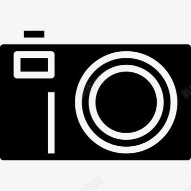 相机照片和视频8填充图标图标