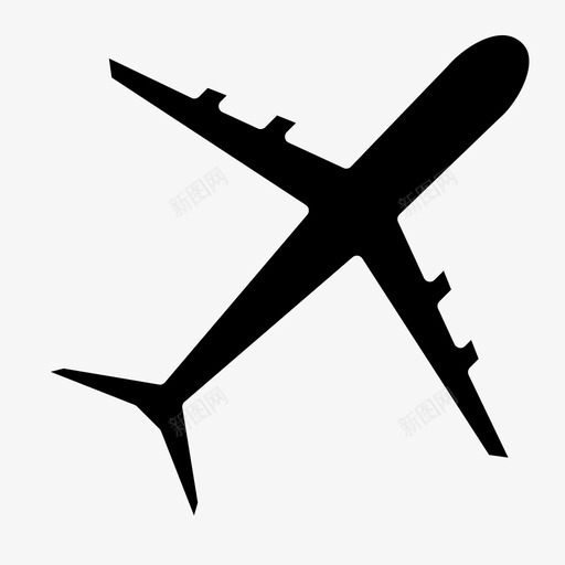 飞机运输131字形图标svg_新图网 https://ixintu.com 字形 运输131 飞机