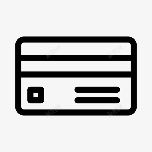 信用卡银行借记卡图标svg_新图网 https://ixintu.com 信用卡 借记卡 支付 银行