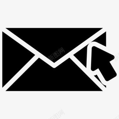 在线邮件信封互联网消息图标图标