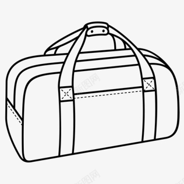 旅行袋手提包行李图标图标