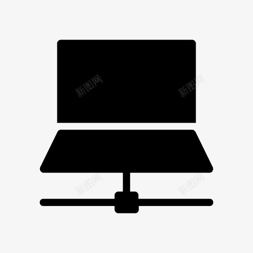 笔记本电脑共享连接设备图标svg_新图网 https://ixintu.com 共享 字形 数据库 电脑 笔记本 设备 连接