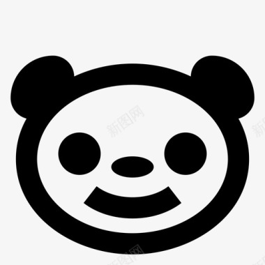 熊动物表情符号图标图标