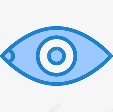眼睛健康护理30蓝色图标图标