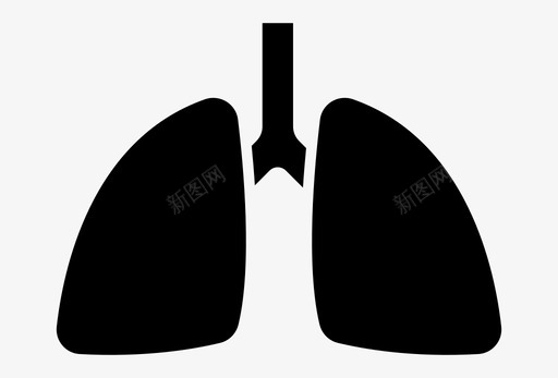 肺呼吸癌症图标svg_新图网 https://ixintu.com 健康医学 呼吸 癌症 肺 肺科