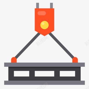 起重机结构118扁平图标图标