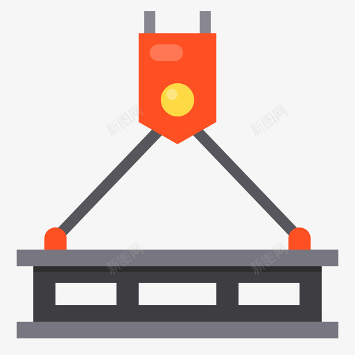 起重机结构118扁平图标svg_新图网 https://ixintu.com 扁平 结构 起重机
