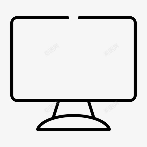 显示器计算机数码图标svg_新图网 https://ixintu.com 屏幕 数码 显示器 管理用户界面间隙薄 计算机