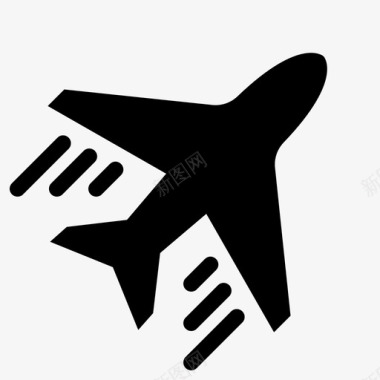 航班飞机电子商务图标图标