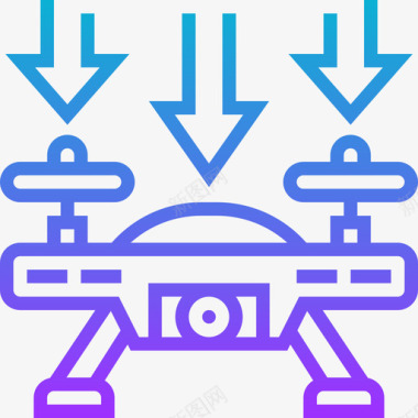 着陆无人机5坡度图标图标