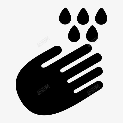 洗手清洁卫生图标svg_新图网 https://ixintu.com 卫生 水 洗手 清洁