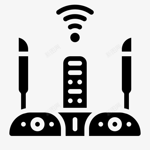 wifi路由器电子小工具图标svg_新图网 https://ixintu.com glyph usb wifi 互联网 小工 工具 电子 路由器