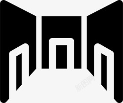 空间填充房间走廊尺寸图标高清图片