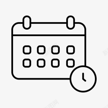 时间表业务日历图标图标