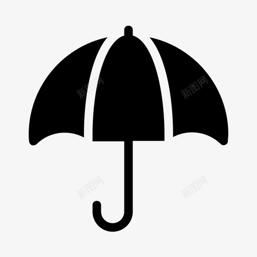 伞气候雨图标svg_新图网 https://ixintu.com 天气 字形 旅行 气候 路线