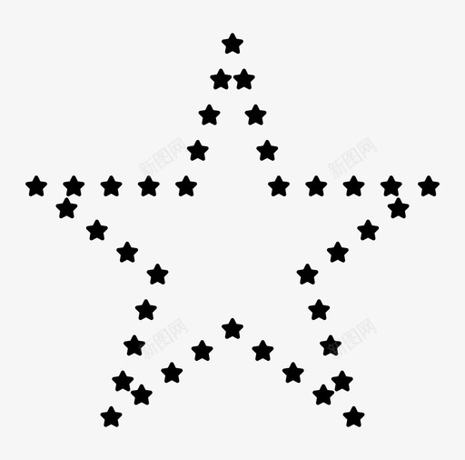 星星最爱五个图标svg_新图网 https://ixintu.com 五个 奖励 工作 星星 最爱 贴纸