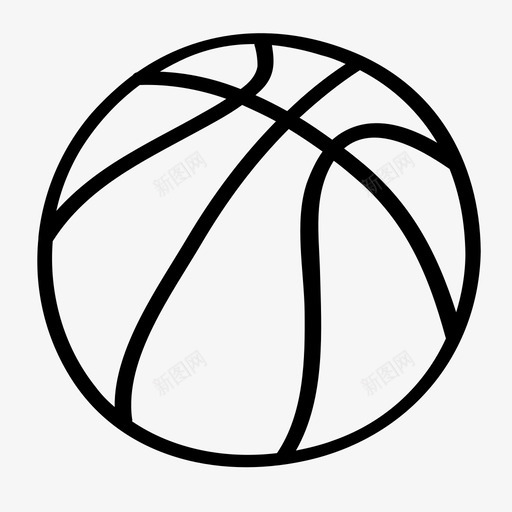 篮球运动手绘图标svg_新图网 https://ixintu.com 手绘 篮球 运动